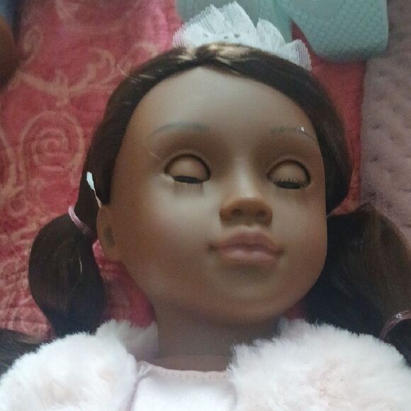 Charming Pink and White Dolls Set - Picture 2 of 8